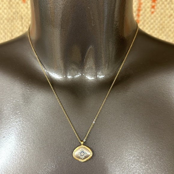 “Mondo Joya Necklace” gold pendant by Adel Chefridi. New with tags from Sundance - Picture 2 of 8